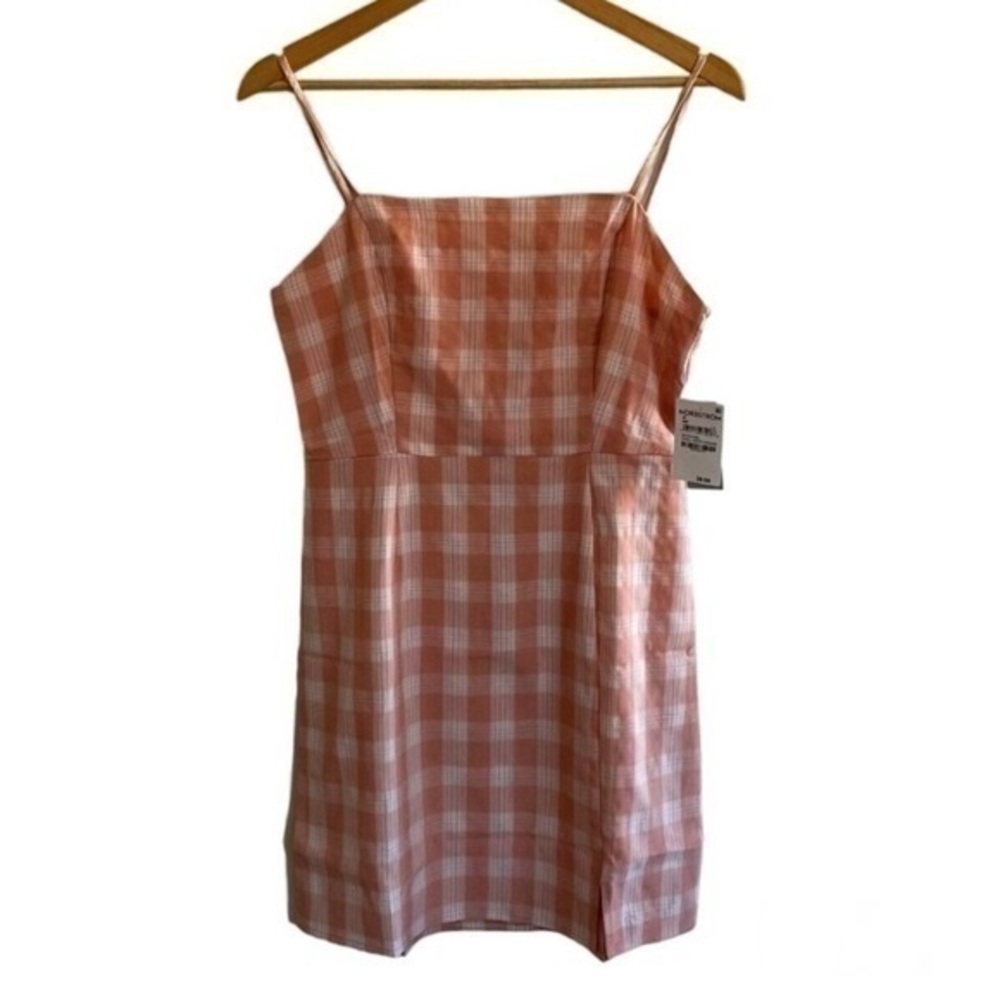 BARBIE DRESS!   NORDSTROM BP, PINK plaid mini sundress. Size 2X NWT